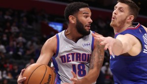 Platz 10: CORY JOSEPH | Team: Detroit Pistons | Alter: 30 Jahre | Status: Player Option | Gehalt 21/22: 5,03 Millionen | Stats 21/22: 8,0 Punkte und 3,6 Assists bei 44,5 Prozent FG und 41,4 Prozent Dreier in 24,6 Minuten (65 Spiele).