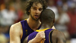 Pau Gasol spielte zwischen 2008 und 2014 an der Seite von Kobe Bryant.