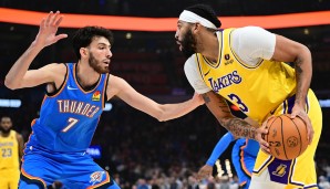 Anthony Davis erzielte in OKC 31 Punkte.