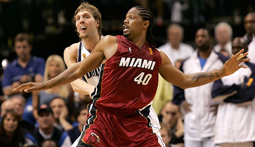 Schon bei den Finals 2006 trafen Dirk Nowitzki und Udonis Haslem aufeinander