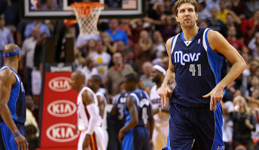 Im Thriller bei den Miami Heat sahen die Mavs-Fans in Ansätzen wieder den alten Dirk Nowitzki