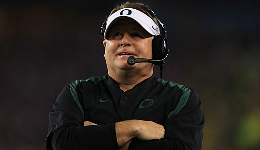 Chip Kelly war zuletzt Hedacoach der Oregon Ducks