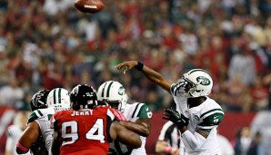 Jets-Rookie Geno Smith (r.) machte mit 3 TD-Pässen und cleverem letzten Spielzug den Unterschied