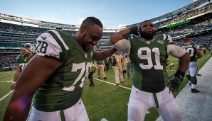 Wenn man Sheldon Richardson (r.) glaubt, ist er schon jetzt der beste Defensivspieler der NFL