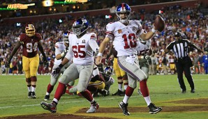 Eli Manning zeigte gegen die Washington Redskins eine herausragende Partie