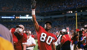 Jerry Rice gewann in seiner einzigartigen Karriere dreimal den Super Bowl