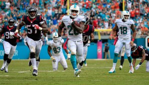 Seit dem Trainerwechsel verlassen sich die Dolphins auf Lamar Miller und das Run Game