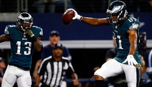 Jordan Matthews (r.) bescherte den Philadelphia Eagles einen so wichtigen Sieg