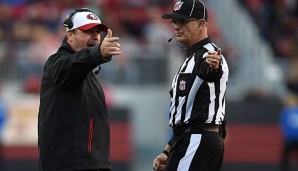 San Franciscos Coach Jim Tomsula hatte im Spiel gegen Arizona wenig Spaß mit den Refs