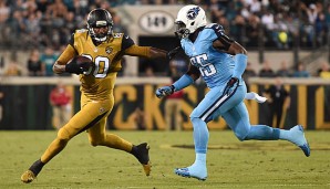 Tight End Julius Thomas (l.) gelang der Game-Winning-Touchdown gegen die Titans