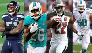 Bruce Irvin, Lamar Miller, Doug Martin und Olivier Vernon gehören zu den Top-FAs