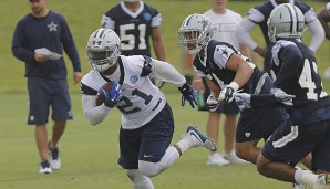 Die Cowboys wählten Ezekiel Elliott (l.) im Draft mit dem vierten Pick in der ersten Runde