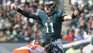 Carson Wentz präsentierte sich bislang in sehr guter Verfassung