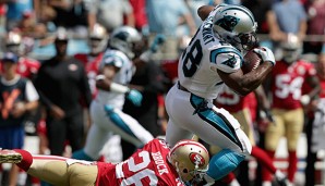 Jonathan Stewart steht in der laufenden Saison bei 20 Lauf-Versuchen für 73 Yards