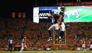 Emmanuel Sanders (l.) und Demaryius Thomas feiern einen Touchdown