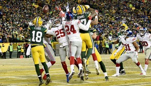 Aaron Rodgers gelang auch in diesen Playoffs ein Hail-Mary-Touchdown!