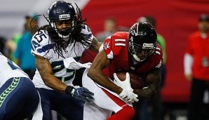 Richard Sherman hatte in Atlanta gegen Julio Jones mehrfach das Nachsehen