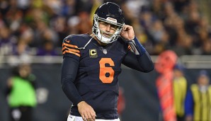 Jay Cutler absolvierte 2016 nur fünf Spiele für die Chicago Bears (1.059 Yards, 4 TD, 5 INT)