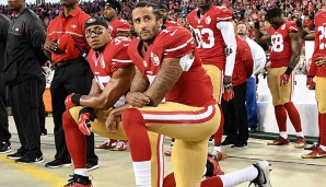 Colin Kaepernick hat in der vergangenen Saison mit seinem Protest für viel Aufsehen gesorgt