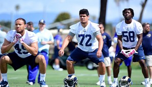 Ian Seau (M.) verbrachte die Preseason 2016 im Trainingscamp der Los Angeles Rams