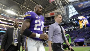 In der letzten Saison stand Peterson noch bei den Minnesota Vikings unter Vertrag