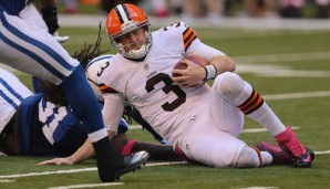 BRANDON WEEDEN (22. Pick/Starter) - Als 28-Jähriger war Weeden der älteste Erstrunden-Pick aller Zeiten - und fügte sich mit vier INTs im ersten Spiel ein. Verlor den Startplatz in der zweiten Saison und wurde nach nur zwei Jahren entlassen. MISSERFOLG