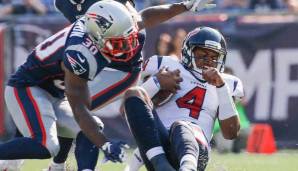 Patriots vs. Texans 36:33 (2017): Deshaun Watson hätte die Serie um ein Haar beendet und verlor einen Krimi. Watson beendete das Spiel mit respektablen Stats: 22/33 Pässen für 301 Yards, zwei Touchdowns, zwei Interceptions und 41 Rushing Yards.