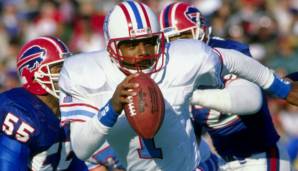 15.: Warren Moon (1984-2000) - 291 Touchdown-Pässe in der Regular Season (Oilers, Vikings, Seahawks, Chiefs). Stand: 25. Oktober 2021.