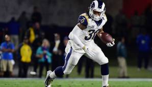 5. TODD GURLEY (L.A. Rams): Gurley ist nicht zu halten in dieser Saison. Der Running Back ebnet den Weg in nahezu jedem Spiel für die Rams und ist mit 17 Touchdowns der beste Finisher der NFL.