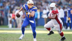 3. PHILIP RIVERS (Los Angeles Chargers): In seiner 15. Saison präsentiert sich Rivers so cool und effektiv wie nie. Sein Passer Rating von 115,7 ist das Beste seiner Karriere und seine Chargers steuern klar auf die Playoffs zu.