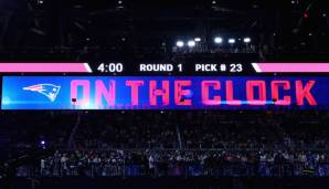 Ohne Trade werden die New England Patriots im NFL Draft 2019 frühestens an 32. Stelle "on the clock" sein.