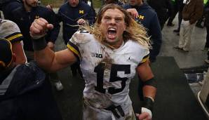 Chase Winovich, DE, zu den Patriots (Runde 3, 77 Overall). Ein Top-40-Spieler in der dritten Runde, der dazu noch ideal in das Patriots-Scheme passt. Winovich ist ein High-Motor-Spieler, ist aber auch athletisch ein sehr spannendes Prospect.