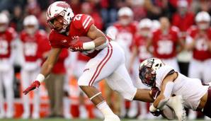 Jonathan Taylor (Running Back, Wisconsin): Etiennes großer Konkurrent im Rennen um das größte Running-Back-Talent. Taylor kommt über die letzten zwei Saisons auf 4171 Yards und 29 Touchdowns.