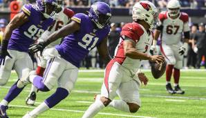 GEWINNER: Kyler Murray, QB, Cardinals. Nach einem schwachen Auftritt in Woche 2 überzeugte Murray gegen die Vikings mit vertikalen Pässe, gutem Pocket-Movement und mehreren Scoring-Drives. Nur der Touchdown blieb aus.