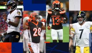 Lamar Jackson, Joe Mixon, Odell Beckham Jr. und Ben Roethlisberger kämpfen um die AFC-North-Krone.