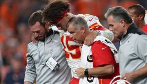 Patrick Mahomes verletzte sich gegen die Denver Broncos.