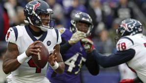 VERLIERER: Deshaun Watson, QB, Texans. Es sollte das MVP-Kandidaten-Duell mit Lamar Jackson sein. Doch Watson fand nicht ins Spiel und brachte es auf ganze 169 Yards (18/29), warf zudem eine abenteuerliche Interception. Schwach!