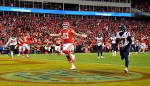 Mahomes' Ausnahmevorstellung resultierte darin, dass Kansas City als erstes Team in den Playoffs zumindest seit 1970 Touchdowns in sieben (!) aufeinanderfolgenden Drives hinlegte. Keiner dieser Drives dauerte mehr als vier Minuten!