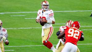 16. Jimmy Garoppolo, San Francisco 49ers: Garoppolo und Carr sind deutlich weniger weit voneinander weg als die vergangene Saison suggeriert. Jimmy G hat mehr Upside, beide aber funktionieren primär als bessere Game Manager innerhalb des Schemes.