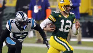 Aaron Rodgers sorgte für 2 Touchdowns gegen die Carolina Panthers.