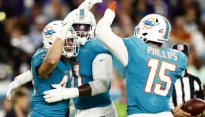 Die Defense der Miami Dolphins überragte gegen die Baltimore Ravens.