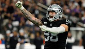 MAXX CROSBY - Edge, 106. Pick (4. Runde) 2019: Der beste Pick der Mayock-Ära. Von Beginn an ein wichtiger Bestandteil der Defensive Line und der vielleicht beste Pass-Rusher des Teams. In dieser Saison spielt er absolut dominant.