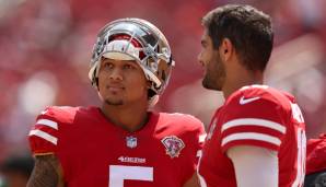 Trey Lance (l.) steht als Nachfolger von Jimmy Garoppolo schon fest.