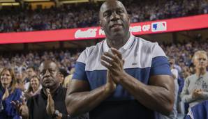 Welcher bekannte Sportler wird zuerst gezeigt? Hier liegen Magic Johnson und LeBron James klar vorn. Ebenfalls in der Verlosung ist Dodgers-Pitcher Clayton Kershaw, der nicht nur Baseball-Superstar ist, sondern auch Staffords High-School-Buddy.