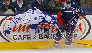 Die Columbus Blue Jackets um Fedor Tyutin (r.) bleiben bestes Team der NHL