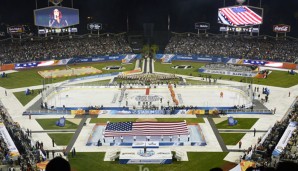 Beachvolleyball-Feld neben Hockey-Rink: So ein Setting hatte die NHL noch nicht gesehen