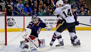 Chris Kunitz (r.) traf für Pittsburgh beim Sieg bei den Blue Jackets