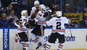 Jonathan Toews schoss die Blackhawks zum OT-Sieg in St. Louis