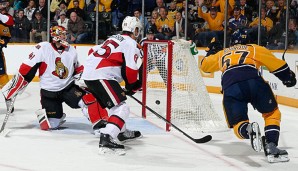 Beim Spiel zwischen Nashville und Ottawa fielen 12 Tore