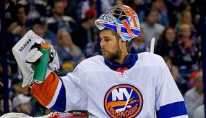 Hielt den Sieg seiner New York Islanders gegen die Canadiens fest: National-Goalie Thomas Greiss